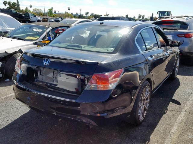 1HGCP36809A039929 - 2009 HONDA ACCORD EXL BLACK photo 4