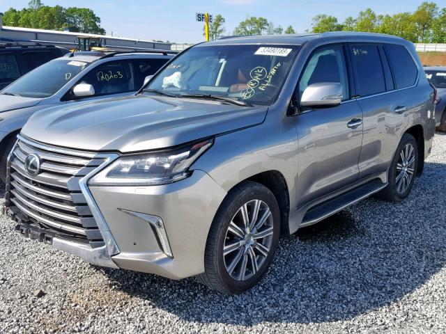 JTJHY7AX2G4211796 - 2016 LEXUS LX 570 BROWN photo 2