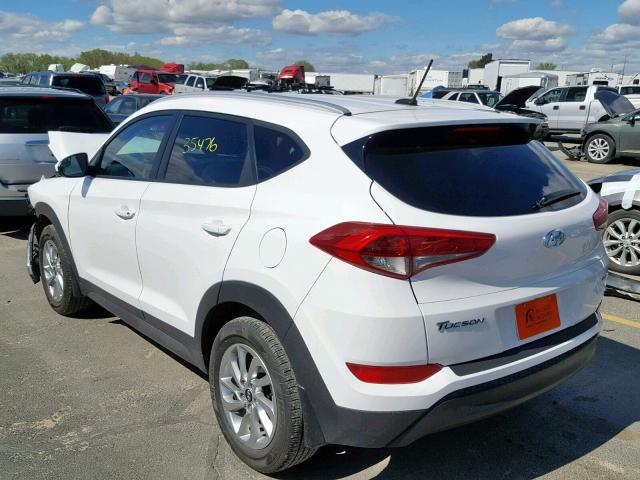 KM8J3CA43GU256985 - 2016 HYUNDAI TUCSON LIM WHITE photo 3