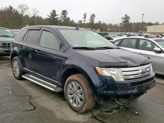 2FMDK48C48BA38175 - 2008 FORD EDGE SEL BLUE photo 1