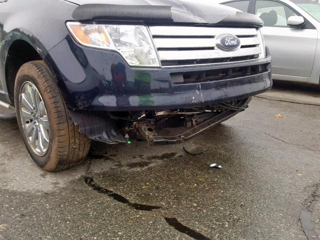 2FMDK48C48BA38175 - 2008 FORD EDGE SEL BLUE photo 9