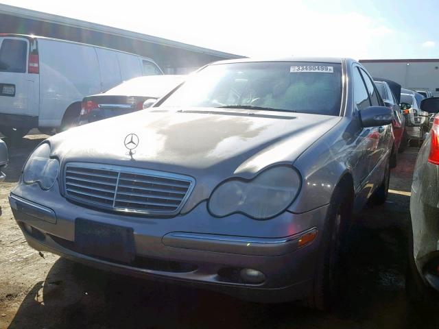 WDBRF61J53F354984 - 2003 MERCEDES-BENZ C 240 SILVER photo 2