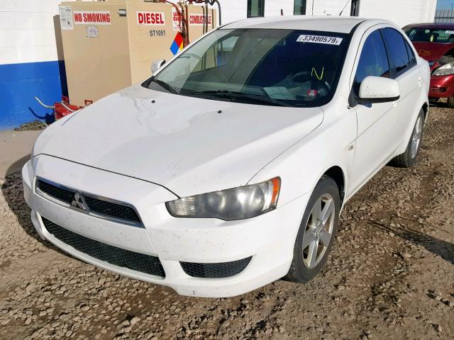 JA3AU26U68U035059 - 2008 MITSUBISHI LANCER ES WHITE photo 2