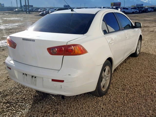 JA3AU26U68U035059 - 2008 MITSUBISHI LANCER ES WHITE photo 4