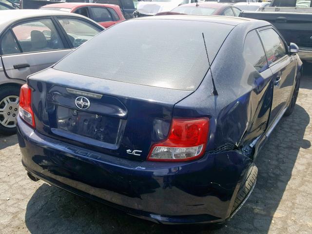 JTKJF5C79B3011811 - 2011 TOYOTA SCION TC ლურჯი ფოტო 4