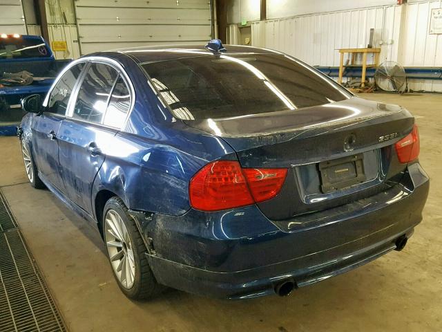 WBAPL5C52BA918224 - 2011 BMW 335 XI BLUE photo 3