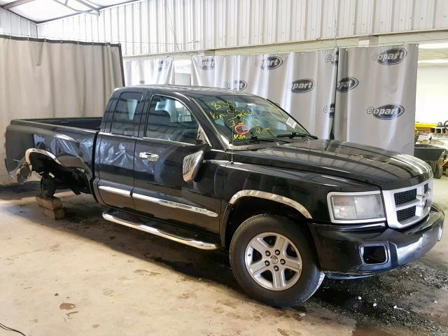 1D7HE32K59S765264 - 2009 DODGE DAKOTA SXT BLACK photo 1