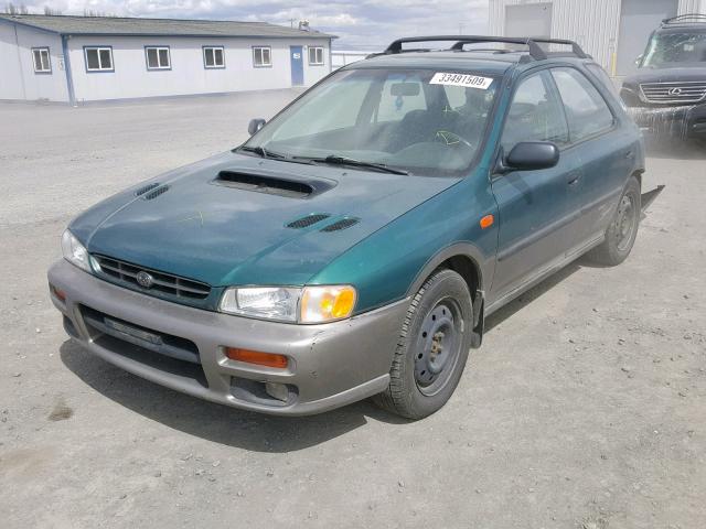 JF1GF4858XG806356 - 1999 SUBARU IMPREZA OU GREEN photo 2