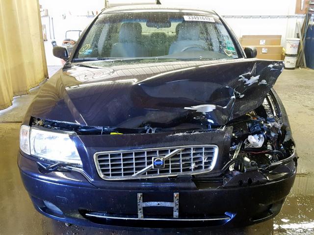 YV1TH592051398653 - 2005 VOLVO S80 2.5T BLUE photo 9