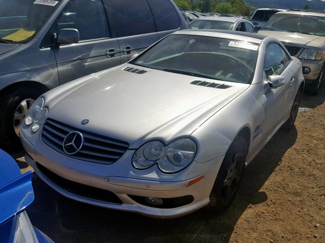 WDBSK75F54F064092 - 2004 MERCEDES-BENZ SL 500 SILVER photo 2