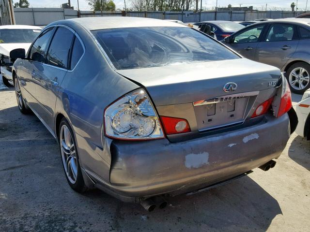 JNKAY01E46M104854 - 2006 INFINITI M35 BASE GRAY photo 3