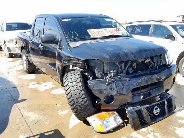 1N6BA0EK4BN318917 - 2011 NISSAN TITAN S BLACK photo 1