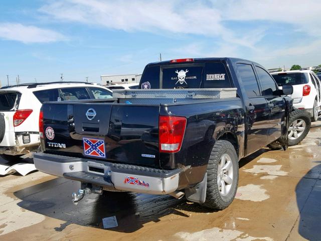 1N6BA0EK4BN318917 - 2011 NISSAN TITAN S BLACK photo 4