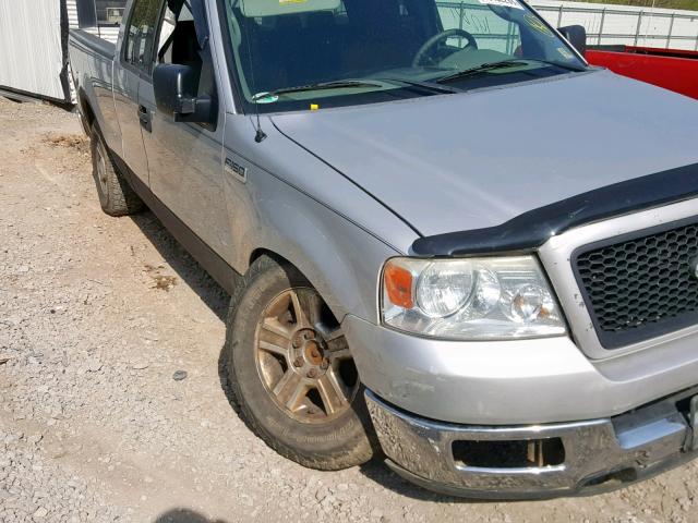 1FTPX14514NB29315 - 2004 FORD F150 SILVER photo 9