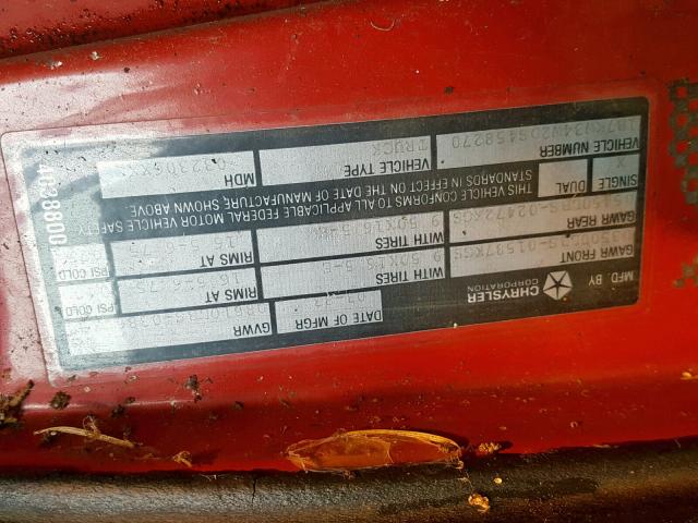 1B7KW34W2DS458270 - 1983 DODGE W-SERIES W RED photo 10