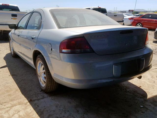 1C3EL56R72N100817 - 2002 CHRYSLER SEBRING LX SILVER photo 3