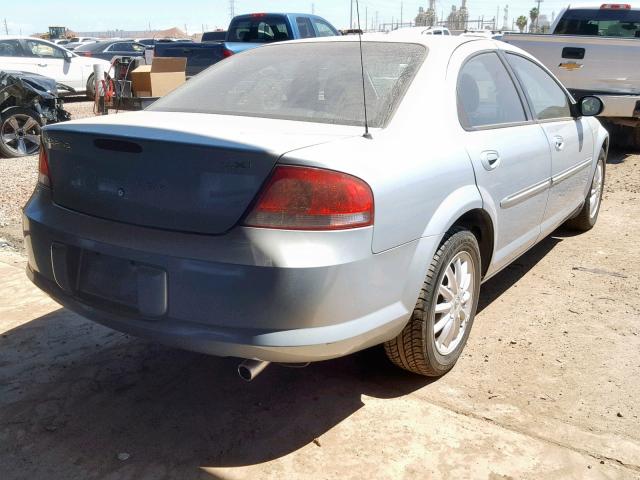 1C3EL56R72N100817 - 2002 CHRYSLER SEBRING LX SILVER photo 4