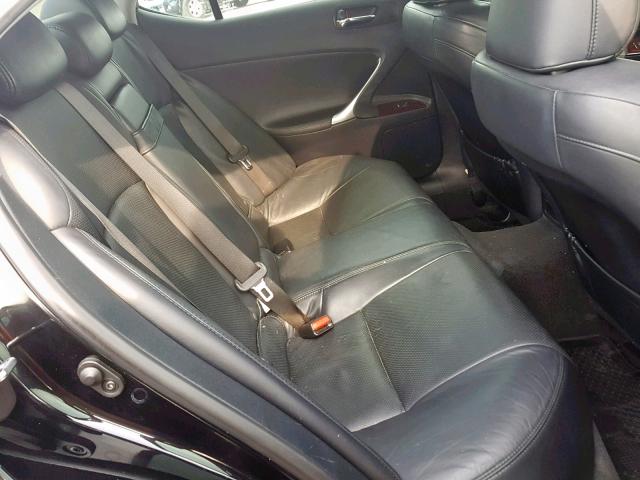 JTHBE262685019907 - 2008 LEXUS IS 350 BLACK photo 6