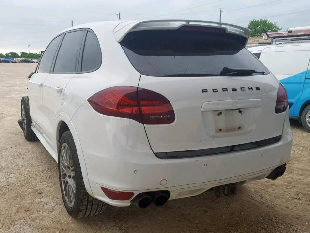 WP1AD2A22DLA76679 - 2013 PORSCHE CAYENNE GT WHITE photo 3