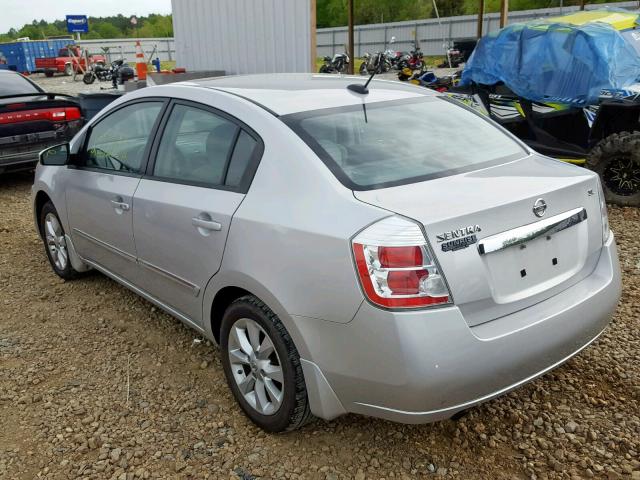 3N1AB6AP5AL674861 - 2010 NISSAN SENTRA 2.0 SILVER photo 3