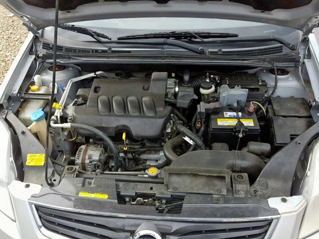 3N1AB6AP5AL674861 - 2010 NISSAN SENTRA 2.0 SILVER photo 7