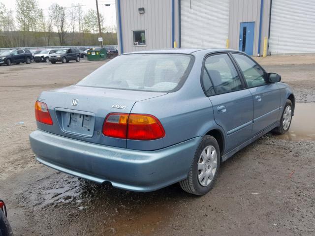 2HGEJ6619YH559416 - 2000 HONDA CIVIC BASE BLUE photo 4
