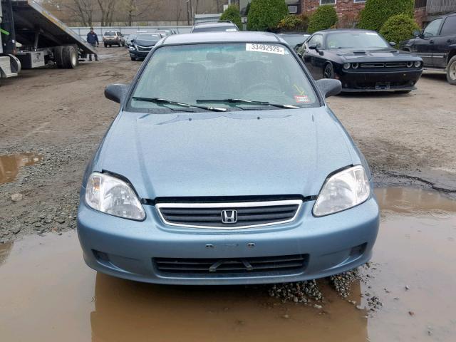 2HGEJ6619YH559416 - 2000 HONDA CIVIC BASE BLUE photo 9
