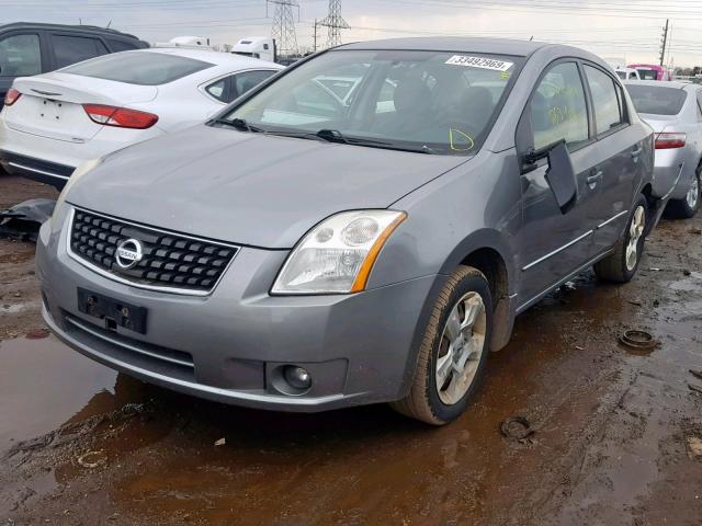 3N1AB61E38L734077 - 2008 NISSAN SENTRA 2.0 GRAY photo 2