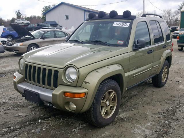 1J4GL38K33W563794 - 2003 JEEP LIBERTY RE GREEN photo 2