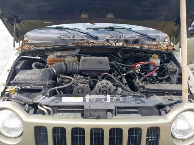 1J4GL38K33W563794 - 2003 JEEP LIBERTY RE GREEN photo 7