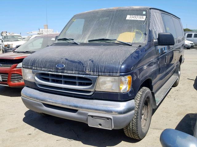 1FBSS31L3XHA34124 - 1999 FORD ECONOLINE BLUE photo 2