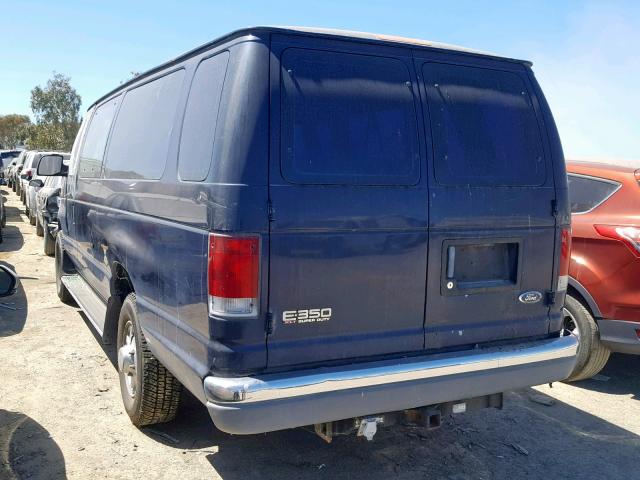 1FBSS31L3XHA34124 - 1999 FORD ECONOLINE BLUE photo 3