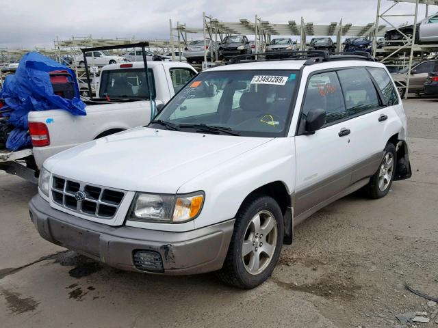 JF1SF6550XH722570 - 1999 SUBARU FORESTER S WHITE photo 2