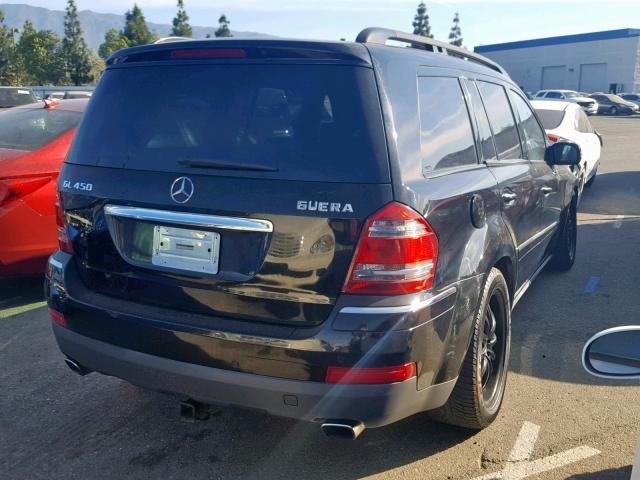 4JGBF71E17A173987 - 2007 MERCEDES-BENZ GL 450 4MA BLACK photo 4