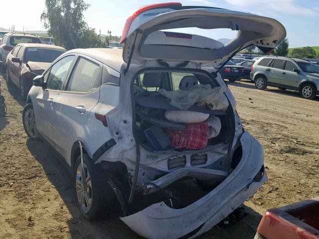 1G1FW6S05J4136054 - 2018 CHEVROLET BOLT EV LT WHITE photo 3