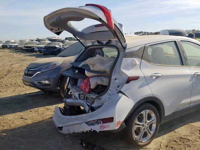 1G1FW6S05J4136054 - 2018 CHEVROLET BOLT EV LT WHITE photo 9