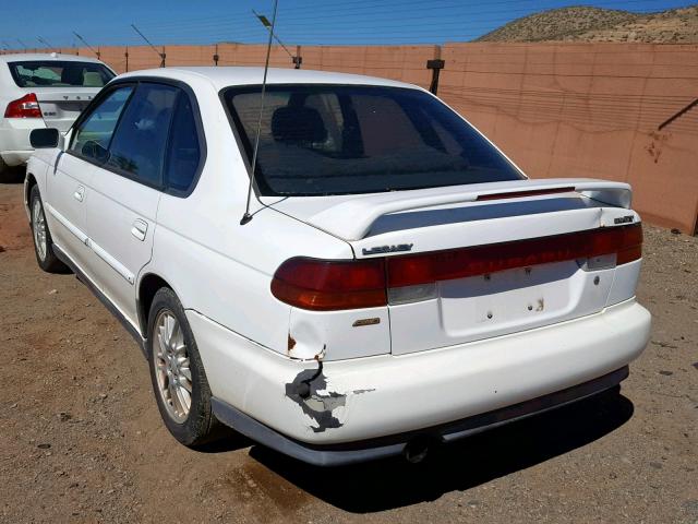 4S3BD6754V6205309 - 1997 SUBARU LEGACY GT WHITE photo 3