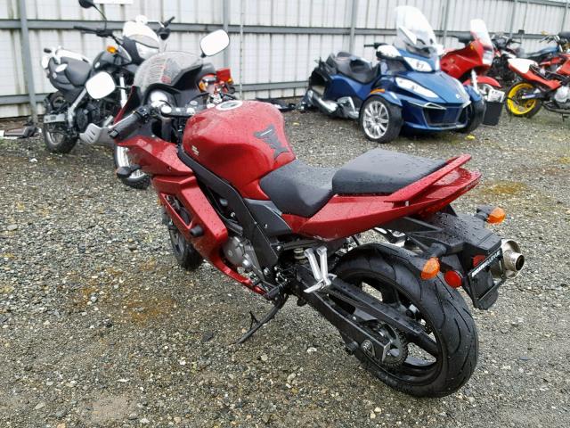 JS1VP53A372102940 - 2007 SUZUKI SV650 BURGUNDY photo 3