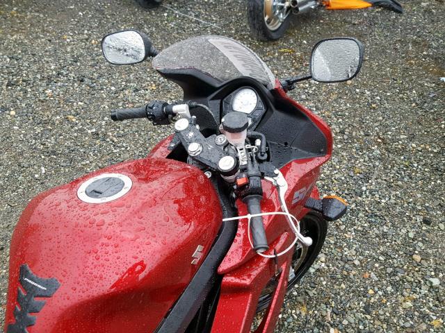 JS1VP53A372102940 - 2007 SUZUKI SV650 BURGUNDY photo 5