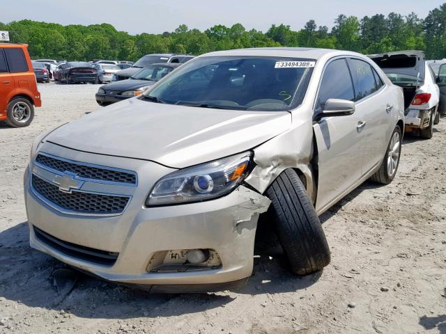 1G11H5SA1DF164238 - 2013 CHEVROLET MALIBU LTZ TAN photo 2