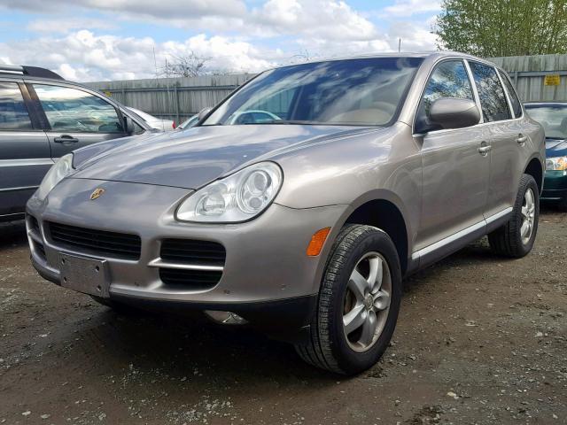 WP1AB29P04LA70501 - 2004 PORSCHE CAYENNE S GOLD photo 2