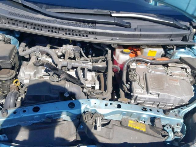 JTDKDTB33E1060281 - 2014 TOYOTA PRIUS C TEAL photo 7