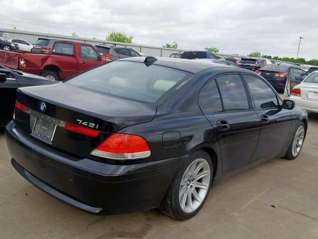 WBAGL63423DP66846 - 2003 BMW 745 I BLACK photo 4