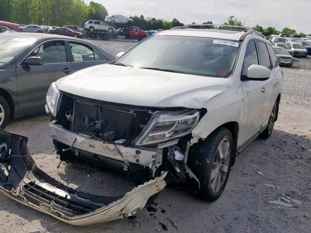 5N1AR2MM7DC612862 - 2013 NISSAN PATHFINDER WHITE photo 2