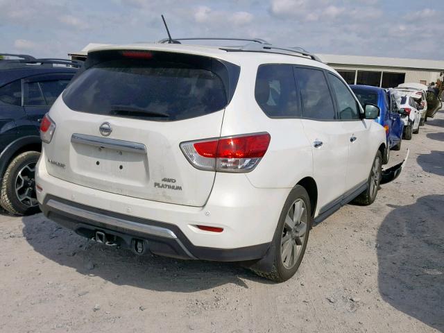 5N1AR2MM7DC612862 - 2013 NISSAN PATHFINDER WHITE photo 4