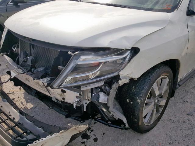 5N1AR2MM7DC612862 - 2013 NISSAN PATHFINDER WHITE photo 9
