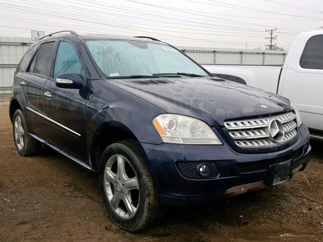 4JGBB86E97A245299 - 2007 MERCEDES-BENZ ML 350 BLUE photo 1