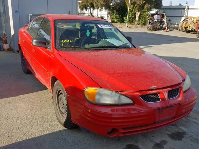 1G2NF52TX1C282869 - 2001 PONTIAC GRAND AM S RED photo 1