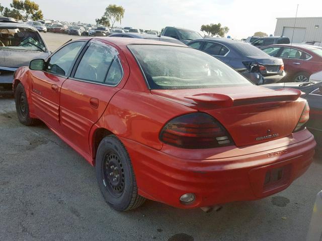 1G2NF52TX1C282869 - 2001 PONTIAC GRAND AM S RED photo 3