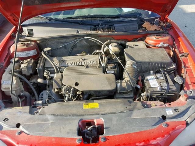 1G2NF52TX1C282869 - 2001 PONTIAC GRAND AM S RED photo 7